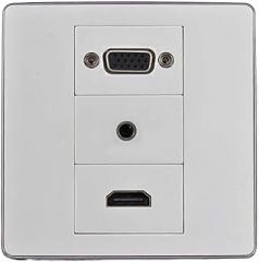 15-pin VGA PC 3.5mm Audio Jack HDMI Sound Wall Panel