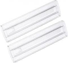 Milisten 2pcs Adjustable Drawer Dividers Plastic Partition Boards for Clothing and Kitchen Storage, Expandable Drawer Organizers for Socks and Utensils in Bedroom and Closet