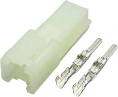 10-100Sets 2 Pin Electronic Male Female Automotive Connector Auto Household Connector Crimp Terminal Connector DJY7021A-2.3-11(Male set,20Sets)