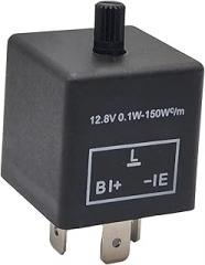 Adjustable LED Electronic Flasher Relay CF-13 3 Pins Multi-Purpose Relay Fixes Car Turn Signal 1 PC