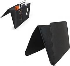 GLEAVI Felt Bedside Bag Remote Holder Side of Bed Storage Pouch Felt Storage Bag for Electronics Accessories Portable Hanging Organizer Easy to Clean Modern Design Foldable Dorm Living