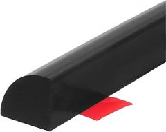 #US Flexible Molding Trim 59 Inch Quarter Round Molding Water Barrier Black