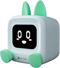 Smart Clock with LED Desktop Clock, Electronic Pet Companion, Voice Control, Touch Sensor, Night Light and Home Decor for Kids/Adults (Green)