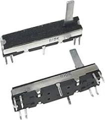 1PCS Roland Synthesizer CT670 electronic Organ 45mm volume adjustment sliding Potentiometer B10K×2/B50X2 shaft length 15mm(10K Ohm)