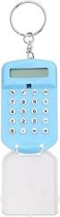 2pcs Mini Calculator Portable Cartoon Electronic Arithmetic Calculator for Students Office Use Lightweight Blue