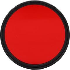 Rengue Red Camera Lens Filter, Aluminum Alloy Frame, Thread Size for DSLR and Mirrorless Cameras, Enhances Red Tones Camera Lens Filter, Optical Glass with Nan Digital (55mm)