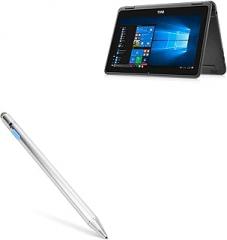 BoxWave Stylus Pen Compatible with Dell Latitude 3190 2-in-1 (11 in) - AccuPoint Active Stylus, Electronic Stylus with Ultra Fine Tip - Metallic Silver