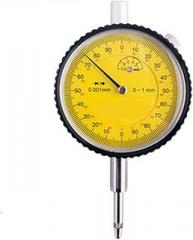 Electronic Digital Dial Indicator 1mm Shockproof Micron Dial Indicator 0-1mm 0-5mm 0.001mm Micron Indicator with Jewels with High Resolution(0-1mm)