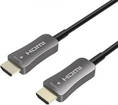 OREI Fiber Optic HDMI Cable 100ft 4K@60Hz HDMI 2.0b HDR ARC HDCP 2.2 High Speed 18Gbps Slim Flexible and Lightweight Fiber with 3D Support