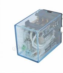 Electronic Parts 10PCS LED MY4 General Purpose Relay 4pdt,14pins Relais AC 12V 24V 36V 48V 110V 220V 380V MY4NJ Relay Switch (Size : AC 12V)