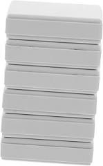 Generic 6pcs Hidden Money Container Electronic Plastic Junction Box for Cash Jewelry Portable Secret Safe Box Discreet Storage Gray-white