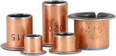 (3pcs) Copper Composite Flanging Bushing 24/18x16x10mm, for Maintenance Copper Electronic workbenches Mechanical Shafts.