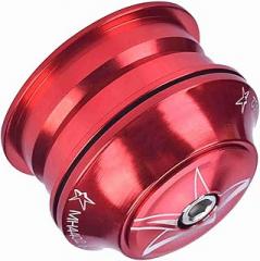 Yosoo Tackle Bicycle Accessory Sturdy and Bike Accessory, AntiRust Aluminium Alloy Bicycle Headset, Bike Headset Set, Bike for Oversize (Red)