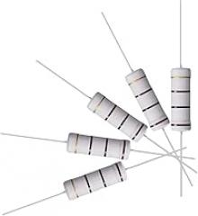 10Pcs 100 Ohm Resistor, 5W 5% Tolerance Metal Oxide Film Resistors, Shaft Lead, Flame Proof for DIY Electronic Projects and Experiments
