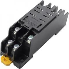 12v 24v 110V 220v 10a Relay Switch Electronic Micro Relay with Socket Base Bracket LY2NJ JQX-13F (Color : Socket)