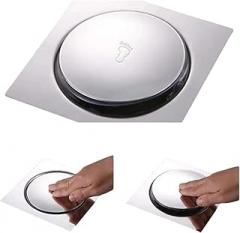 63HA Foot Floor Drain Square Shower Drain Fast Draining Hair Catcher Strainer New 2026 High for Reliable Electronic Component, Precision, Stable Performance