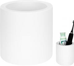 Linkidea Electric Toothbrush Holder, Diatomite Tooth Brush Stand, Countertop Electronic Toothbrush Holder Organizer Compatible with Oral-B iO Series, Philips Sonicare ProtectiveClean (White)