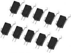 10pcs Micro Push Button Switch with Long Hinge Lever for Electronics and Appliances Momentary Spdt Snap Action Easy Installation