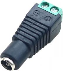 1 Pcs Female Male DC C0innectors 5.5mm*2.1mm DC 5V 12V 24V DC Power C0innector for LED Strip Light CCTV Camera AC Adaptiers Replacement for OEM New 2026 High for Reliable Electronic Component