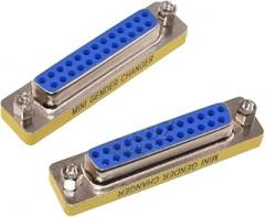 Db25 F to F | Db9/15/25/37 Mini Gender Changer Adaptier D-Sub Rs232 to Male Female Plug C0innector 9/15/25/37Pin Db9 Db15 Db25 Db37 New 2026 High for Reliable Electronic Component