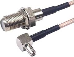 TS9J/FK Coaxial RIF Conversion Cable F-K Female Head to TS9 Bend Male TS9 to F C0innector RG316 Cable 15cm New 2026 High for Reliable Electronic Component, Precision, Stable Performance
