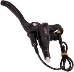 Electronic Brake Lever With Power-Off Function And 2-Pin Connector For Electric Bike Or Mountain Bike, Aluminum Ebike Handle Brake Grips, 350Cm Cable Length Black(Right 3pin)