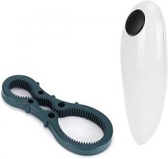 Can Opener, Electric Can Opener Portable ABS and Stainless Steel Manual Automatic Bottle Opener Kitchen Electric Can Opener for Home Kitchen Restaurant Tool/973