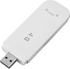 Sanpyl 4G LTE Mobile, USB Pocket Portable Router, High Speed Mobile Hotspot with SIM Card Slot, Sharing Up to 10 Users, for Travel Business (White)