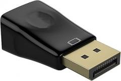 DP to VGA Connector - Adapter, Dp Unidirectional | Stable Universal Signal Converter HD Connector, Electronic Signal Adapter Clear