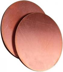Copper Sheet 2pcs T2 Pure Copper Round Plates, Polished Metal Sheet for Precision Electronics, Thick 0.5 0.8 1mm(0.5x30mm)
