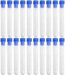 20 Pcs. Not Graduated Plastic Test Tube Lab Test Tool with
