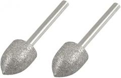 New Lon0167 2 Pcs Featured 10mm Tapered pipes reliable efficacy tubes 3mm drill hole Diamond Mounted Point Grinding Bits(id:20e 63 77 acc)