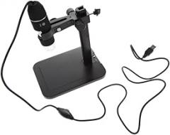 USB Digital Microscope Magnification Led Lights for Jewelry and Electronics Inspection Convenient Photo Capture Button Black