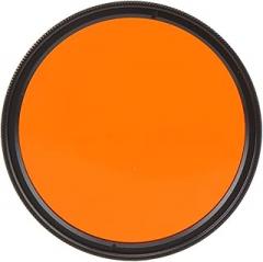 Qiilu 52mm Camera Lens Filter - Optical Glass Filter Compatible with and - Lightweight, and Scratch (Orange)