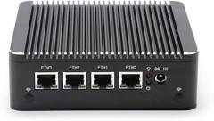 Firewall Appliance Mini PC, Inter Celeron N2940 4 cores 4 Threads,4*LAN I210 Network,Support 1*DDR3,Support 1*SATA solt,1*MSATA Slot,Industrial Desktop Computer (NO RAM NO SSD)