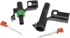 1-20Sets 1-6Pin Way D-E/P-H 2.5 Mm Series Car Auto Electronic Wire Connector Male Female Weather Pack Electrical Plug (Color : 1Pin Male Female, Size : 1Set)