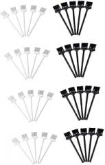 Didiseaon 40pcs Small Cleaning Brush Versatile Garlic Masher and Appliance Cleaning Brushes for Kitchen Electronics and More Portable and Easy to Use Black White