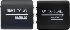 1080P HDMI-Compatible to AV CVSB L/R Video Scaler Adaptier HD Video Box Converter AV to HDMI-Compatible Converter Support PAL New 2026 High for Reliable Electronic Component
