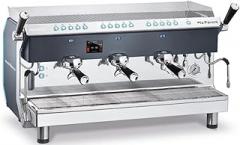 La Pavoni DESI3V-BLACK DESIDERIO VOLUMETRIC Professional Espresso Machine, Black, 3 Group, Electronic Control Panel, Programmable Dosing, Steam Lance and Hot Water Tap, Dispensing Switch