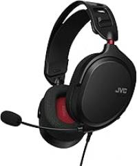 JVC GG-01-B Gaming Headset, Unit Weight: Approx. 6.7 oz (199 g), Lightweight Body, Black