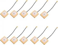 10pcs/Lot 2dBi 15x15x6mm Gain GPTS Passive Angten IPX UFL Wire Extention Cable for GPTS Navigation Module New 2026 High for Reliable Electronic Component, Precision, Stable Performance