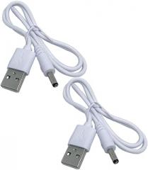 2pcs USB to 3.5 X 1.35mm Power Charging Cables USB Adapter Cord for Multi-use Devices Convenient for Industrial and Electronic Equipment