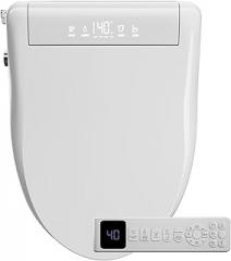 Sanyipace Smart Toilet Seat, Elongated Heated Toilet Seat with Bidet, Warm Water & Air Dryer, Multi-Color Night Light, Electronic Bidet with Soft-Close Automatic Lid, Aromatherapy Function