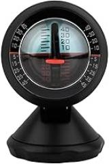 FAVOMOTO Car Inclinometer Level Tilt Gauge Indicator Vehicle Gradient Tool for Accurate Slope Measurement Easy to Read Dashboard Slope Indicator Black