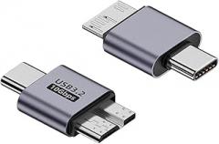 Micro B to USpB C Converter Type C Female USpB-A Female Male for HDD SSD External Hard Drive Data Transfer Adaptier Charging Plug New 2026 High for Reliable Electronic Component