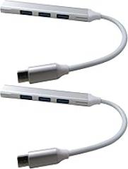 Upgraded USB C Hub Adapter USB 3.0 Fit for Electronic Device with Type-C port,Pack of 2 Updated Version