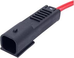 2Pin 6189-6904 Auto Fuel Injector Electronic Waterproof Housing Wiring Harness Plug 1.2mm Connector Compatible With H~nda Accord(2P Male)