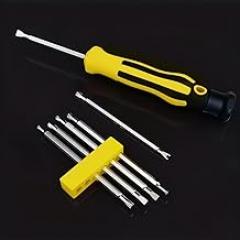 12-in-1 Precision Screwdriver Set, Electronics Repair Tool Kit, Miniature Magnetic Bit with Flexible Shaft for Cell Phones, Macs, Computers, Watches, Consoles, Doorbells, Electronics, Tool Gift, 6 PCS