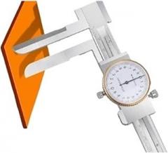 BIRAN Vernier Calipers with Scale Industrial Grade Inner Length Jaws 200mm Jaw Length 70mm Bi-Directional