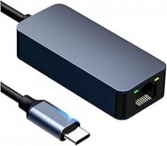 2500Mbps USpB3.0 Type-C to RJ45 Ethernet Network Card RTL8156B Steady Speed Gigabit Adaptier Drive for PC Laptop Win 7/8/10/11 New 2026 High for Reliable Electronic Component